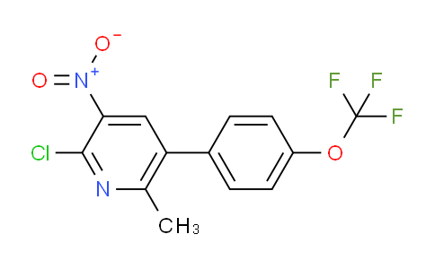 2-Chloro-6-methyl-3-nitro-5-(4-(trifluoromethoxy)phenyl)pyridine