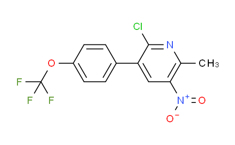 2-Chloro-6-methyl-5-nitro-3-(4-(trifluoromethoxy)phenyl)pyridine