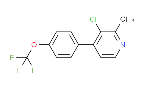 3-Chloro-2-methyl-4-(4-(trifluoromethoxy)phenyl)pyridine