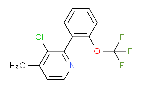 3-Chloro-4-methyl-2-(2-(trifluoromethoxy)phenyl)pyridine