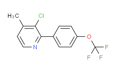 3-Chloro-4-methyl-2-(4-(trifluoromethoxy)phenyl)pyridine