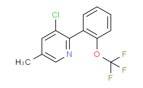 AM28830 | 1261652-49-6 | 3-Chloro-5-methyl-2-(2-(trifluoromethoxy)phenyl)pyridine