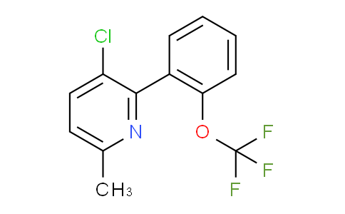 AM28833 | 1261876-48-5 | 3-Chloro-6-methyl-2-(2-(trifluoromethoxy)phenyl)pyridine