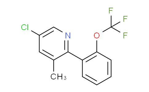 AM28848 | 1261685-11-3 | 5-Chloro-3-methyl-2-(2-(trifluoromethoxy)phenyl)pyridine