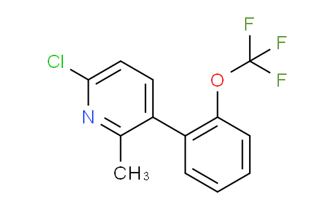 AM28854 | 1261615-55-7 | 6-Chloro-2-methyl-3-(2-(trifluoromethoxy)phenyl)pyridine