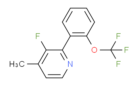 AM28978 | 1261501-68-1 | 3-Fluoro-4-methyl-2-(2-(trifluoromethoxy)phenyl)pyridine