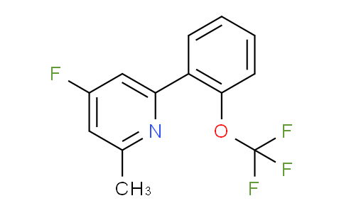 4-Fluoro-2-methyl-6-(2-(trifluoromethoxy)phenyl)pyridine