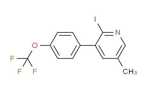 AM29016 | 1261839-81-9 | 2-Iodo-5-methyl-3-(4-(trifluoromethoxy)phenyl)pyridine