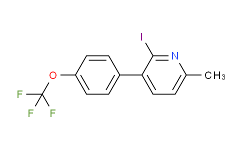2-Iodo-6-methyl-3-(4-(trifluoromethoxy)phenyl)pyridine