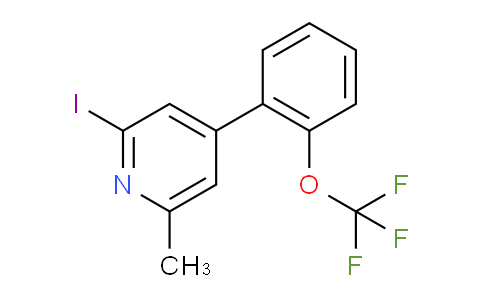2-Iodo-6-methyl-4-(2-(trifluoromethoxy)phenyl)pyridine