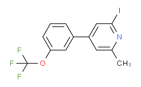 2-Iodo-6-methyl-4-(3-(trifluoromethoxy)phenyl)pyridine