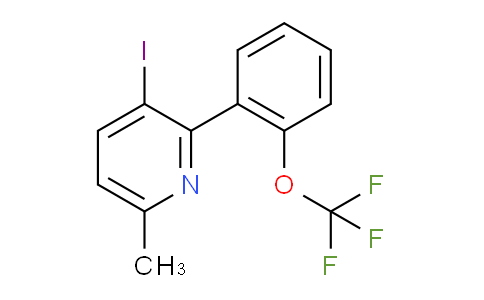 3-Iodo-6-methyl-2-(2-(trifluoromethoxy)phenyl)pyridine