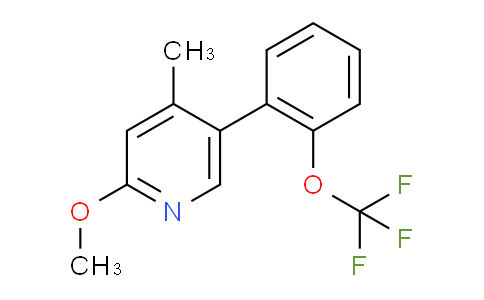 AM29071 | 1261744-98-2 | 2-Methoxy-4-methyl-5-(2-(trifluoromethoxy)phenyl)pyridine