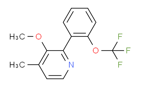 AM29092 | 1261864-57-6 | 3-Methoxy-4-methyl-2-(2-(trifluoromethoxy)phenyl)pyridine