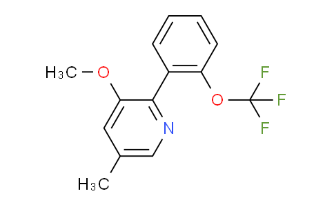 AM29095 | 1261620-06-7 | 3-Methoxy-5-methyl-2-(2-(trifluoromethoxy)phenyl)pyridine