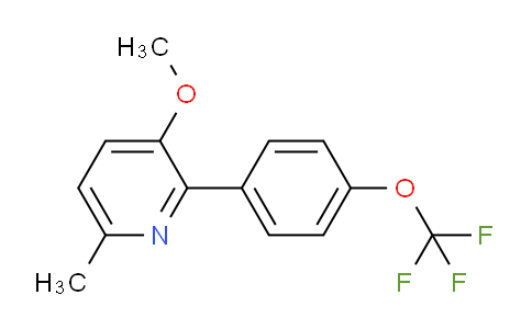 3-Methoxy-6-methyl-2-(4-(trifluoromethoxy)phenyl)pyridine