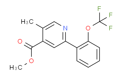 AM29136 | 1261833-44-6 | Methyl 5-methyl-2-(2-(trifluoromethoxy)phenyl)isonicotinate
