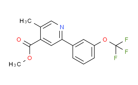AM29137 | 1261529-16-1 | Methyl 5-methyl-2-(3-(trifluoromethoxy)phenyl)isonicotinate
