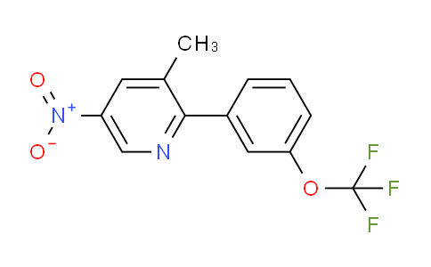 3-Methyl-5-nitro-2-(3-(trifluoromethoxy)phenyl)pyridine