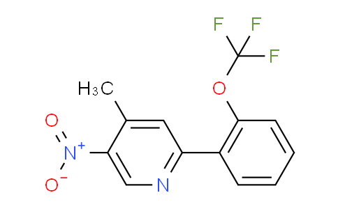 4-Methyl-5-nitro-2-(2-(trifluoromethoxy)phenyl)pyridine