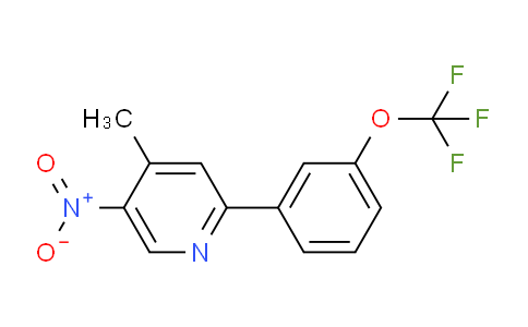 4-Methyl-5-nitro-2-(3-(trifluoromethoxy)phenyl)pyridine