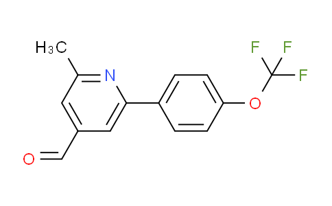 2-Methyl-6-(4-(trifluoromethoxy)phenyl)isonicotinaldehyde