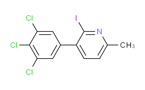 2-Iodo-6-methyl-3-(3,4,5-trichlorophenyl)pyridine