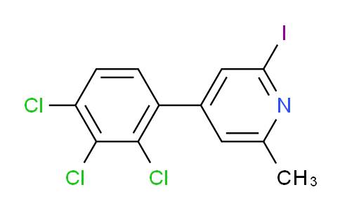 2-Iodo-6-methyl-4-(2,3,4-trichlorophenyl)pyridine