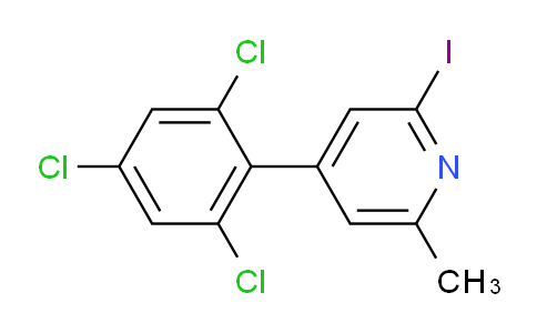 2-Iodo-6-methyl-4-(2,4,6-trichlorophenyl)pyridine