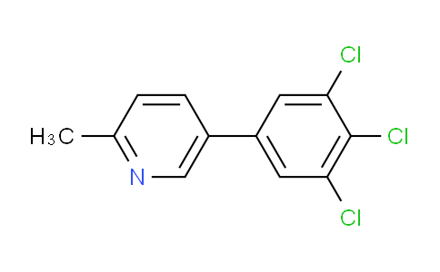2-Methyl-5-(3,4,5-trichlorophenyl)pyridine