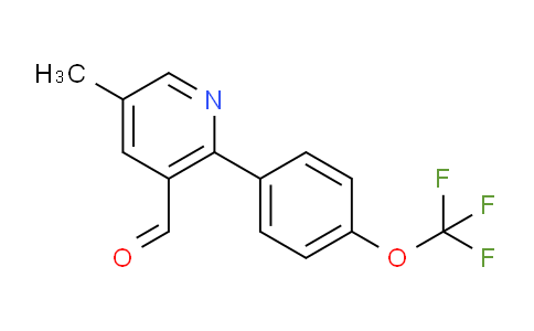 5-Methyl-2-(4-(trifluoromethoxy)phenyl)nicotinaldehyde