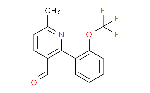 6-Methyl-2-(2-(trifluoromethoxy)phenyl)nicotinaldehyde
