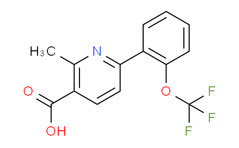 2-Methyl-6-(2-(trifluoromethoxy)phenyl)nicotinic acid