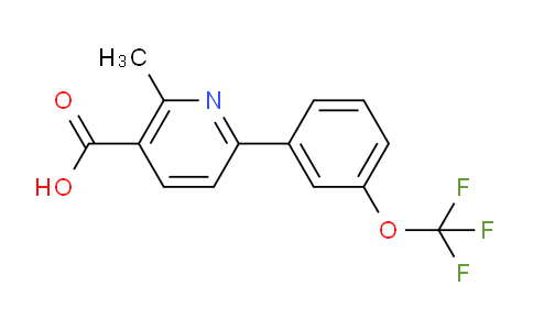 2-Methyl-6-(3-(trifluoromethoxy)phenyl)nicotinic acid