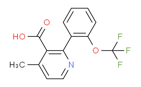 4-Methyl-2-(2-(trifluoromethoxy)phenyl)nicotinic acid