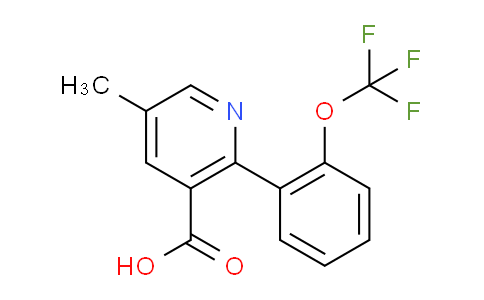 5-Methyl-2-(2-(trifluoromethoxy)phenyl)nicotinic acid
