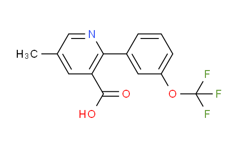 5-Methyl-2-(3-(trifluoromethoxy)phenyl)nicotinic acid