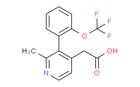 2-Methyl-3-(2-(trifluoromethoxy)phenyl)pyridine-4-acetic acid