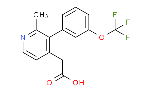 2-Methyl-3-(3-(trifluoromethoxy)phenyl)pyridine-4-acetic acid