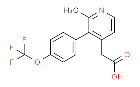 2-Methyl-3-(4-(trifluoromethoxy)phenyl)pyridine-4-acetic acid