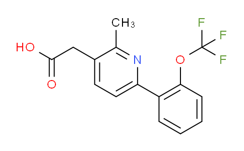 2-Methyl-6-(2-(trifluoromethoxy)phenyl)pyridine-3-acetic acid