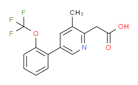 AM29325 | 1261530-25-9 | 3-Methyl-5-(2-(trifluoromethoxy)phenyl)pyridine-2-acetic acid