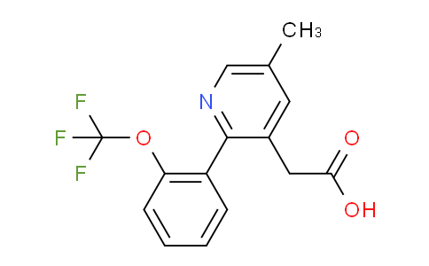 5-Methyl-2-(2-(trifluoromethoxy)phenyl)pyridine-3-acetic acid