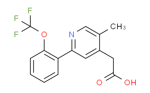5-Methyl-2-(2-(trifluoromethoxy)phenyl)pyridine-4-acetic acid