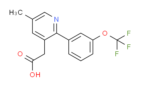 5-Methyl-2-(3-(trifluoromethoxy)phenyl)pyridine-3-acetic acid