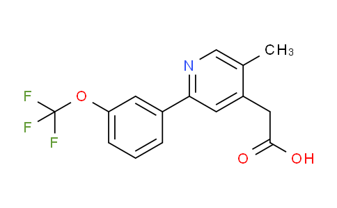 5-Methyl-2-(3-(trifluoromethoxy)phenyl)pyridine-4-acetic acid