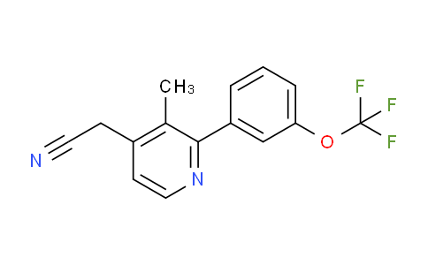 3-Methyl-2-(3-(trifluoromethoxy)phenyl)pyridine-4-acetonitrile