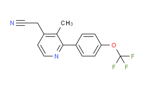3-Methyl-2-(4-(trifluoromethoxy)phenyl)pyridine-4-acetonitrile