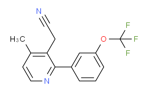 4-Methyl-2-(3-(trifluoromethoxy)phenyl)pyridine-3-acetonitrile