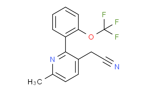 6-Methyl-2-(2-(trifluoromethoxy)phenyl)pyridine-3-acetonitrile
